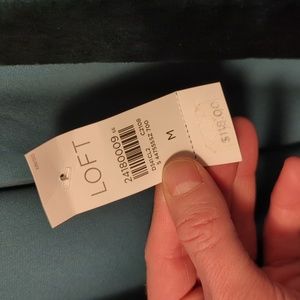 Loft green velvet blazer size M NWT